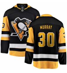 Men's Pittsburgh Penguins #30 Matt Murray Fanatics Branded Black Home Breakaway NHL Jersey