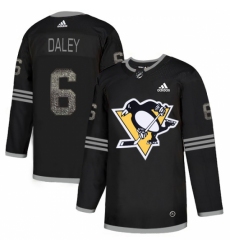 Men's Adidas Pittsburgh Penguins #6 Trevor Daley Black Authentic Classic Stitched NHL Jersey Men's Adidas Pittsburgh Penguins #6 Trevor Daley Black Authentic Classic Stitched NHL Jersey