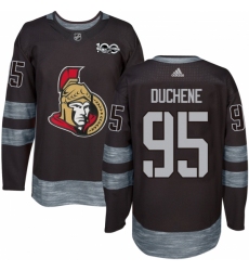Men's Adidas Ottawa Senators #95 Matt Duchene Authentic Black 1917-2017 100th Anniversary NHL Jersey Men's Adidas Ottawa Senators #95 Matt Duchene Authentic Black 1917-2017 100th Anniversary NHL Jersey