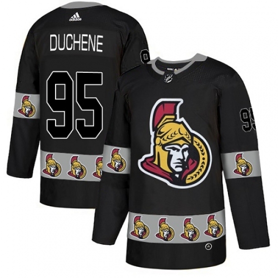 Men's Adidas Ottawa Senators #95 Matt Duchene Authentic Black Team Logo Fashion NHL Jersey Men's Adidas Ottawa Senators #95 Matt Duchene Authentic Black Team Logo Fashion NHL Jersey