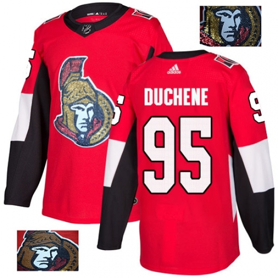 Men's Adidas Ottawa Senators #95 Matt Duchene Authentic Red Fashion Gold NHL Jersey Men's Adidas Ottawa Senators #95 Matt Duchene Authentic Red Fashion Gold NHL Jersey