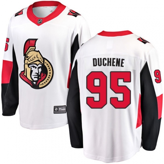 Men's Ottawa Senators #95 Matt Duchene Fanatics Branded White Away Breakaway NHL Jersey Men's Ottawa Senators #95 Matt Duchene Fanatics Branded White Away Breakaway NHL Jersey