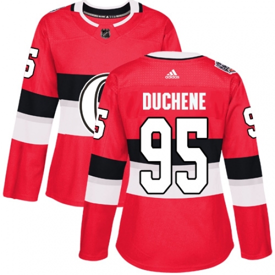 Women's Adidas Ottawa Senators #95 Matt Duchene Authentic Red 2017 100 Classic NHL Jersey Women's Adidas Ottawa Senators #95 Matt Duchene Authentic Red 2017 100 Classic NHL Jersey
