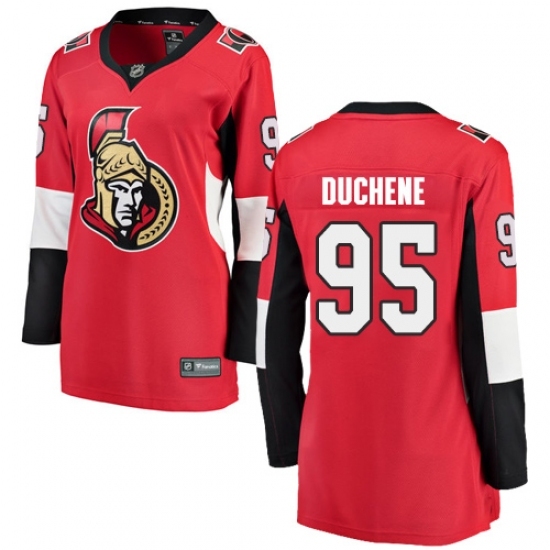 Women's Ottawa Senators #95 Matt Duchene Fanatics Branded Red Home Breakaway NHL Jersey Women's Ottawa Senators #95 Matt Duchene Fanatics Branded Red Home Breakaway NHL Jersey