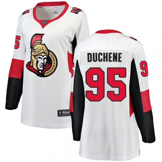 Women's Ottawa Senators #95 Matt Duchene Fanatics Branded White Away Breakaway NHL Jersey Women's Ottawa Senators #95 Matt Duchene Fanatics Branded White Away Breakaway NHL Jersey