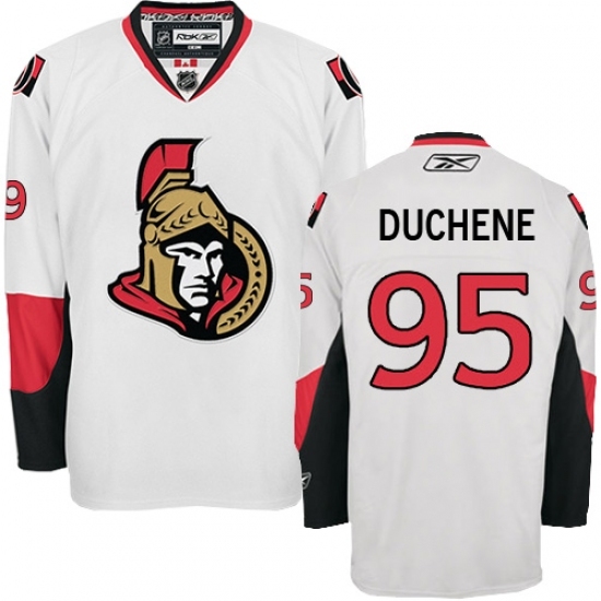 Youth Reebok Ottawa Senators #95 Matt Duchene Authentic White Away NHL Jersey Youth Reebok Ottawa Senators #95 Matt Duchene Authentic White Away NHL Jersey