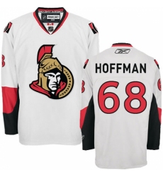 Men's Reebok Ottawa Senators #68 Mike Hoffman Authentic White Away NHL Jersey