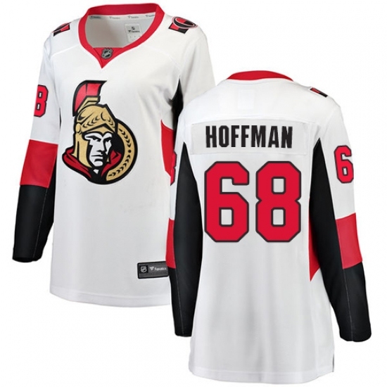 Women's Ottawa Senators #68 Mike Hoffman Fanatics Branded White Away Breakaway NHL Jersey Women's Ottawa Senators #68 Mike Hoffman Fanatics Branded White Away Breakaway NHL Jersey