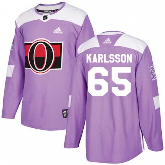 Men's Adidas Ottawa Senators #65 Erik Karlsson Authentic Purple Fights Cancer Practice NHL Jersey Men's Adidas Ottawa Senators #65 Erik Karlsson Authentic Purple Fights Cancer Practice NHL Jersey