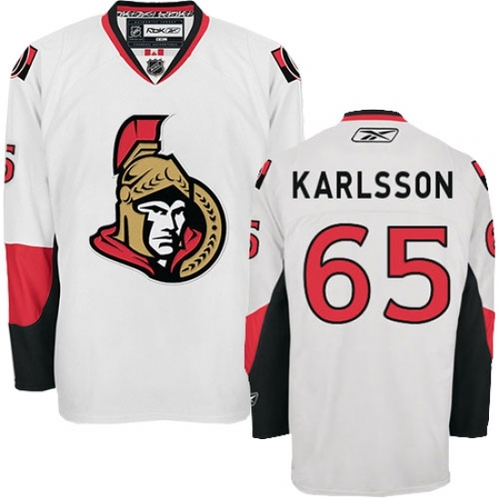 Women's Reebok Ottawa Senators #65 Erik Karlsson Authentic White Away NHL Jersey Women's Reebok Ottawa Senators #65 Erik Karlsson Authentic White Away NHL Jersey