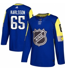 Youth Adidas Ottawa Senators #65 Erik Karlsson Authentic Royal Blue 2018 All-Star Atlantic Division NHL Jersey