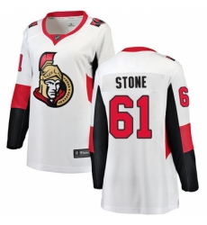 Women's Ottawa Senators #61 Mark Stone Fanatics Branded White Away Breakaway NHL Jersey
