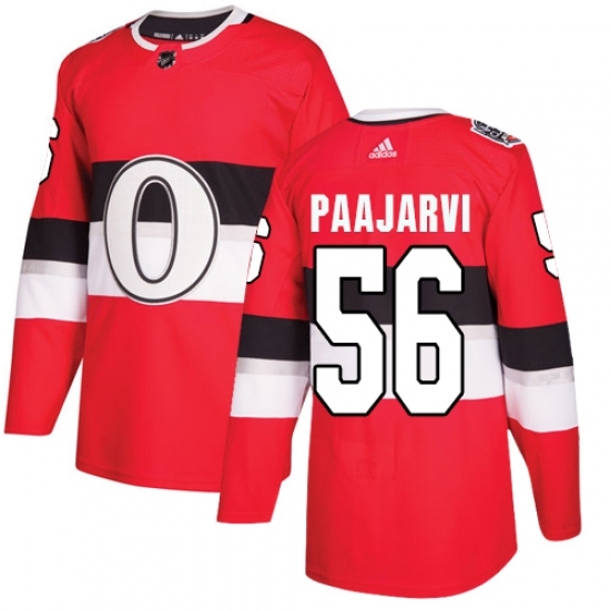 Men's Adidas Ottawa Senators #56 Magnus Paajarvi Authentic Red 2017 100 Classic NHL Jersey Men's Adidas Ottawa Senators #56 Magnus Paajarvi Authentic Red 2017 100 Classic NHL Jersey