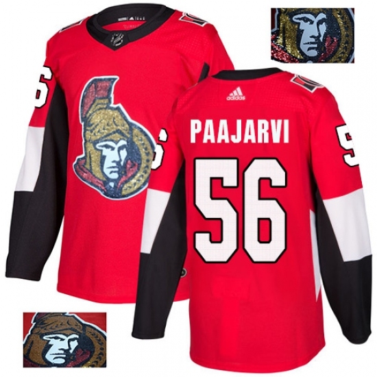 Men's Adidas Ottawa Senators #56 Magnus Paajarvi Authentic Red Fashion Gold NHL Jersey Men's Adidas Ottawa Senators #56 Magnus Paajarvi Authentic Red Fashion Gold NHL Jersey