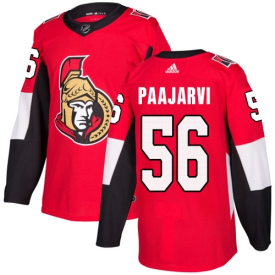 Men's Adidas Ottawa Senators #56 Magnus Paajarvi Authentic Red Home NHL Jersey Men's Adidas Ottawa Senators #56 Magnus Paajarvi Authentic Red Home NHL Jersey