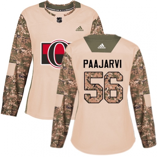 Women's Adidas Ottawa Senators #56 Magnus Paajarvi Authentic Camo Veterans Day Practice NHL Jersey Women's Adidas Ottawa Senators #56 Magnus Paajarvi Authentic Camo Veterans Day Practice NHL Jersey