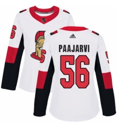 Women's Adidas Ottawa Senators #56 Magnus Paajarvi Authentic White Away NHL Jersey Women's Adidas Ottawa Senators #56 Magnus Paajarvi Authentic White Away NHL Jersey