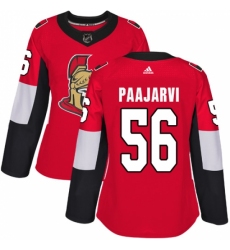 Women's Adidas Ottawa Senators #56 Magnus Paajarvi Premier Red Home NHL Jersey Women's Adidas Ottawa Senators #56 Magnus Paajarvi Premier Red Home NHL Jersey