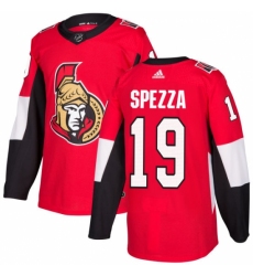 Men's Adidas Ottawa Senators #19 Jason Spezza Authentic Red Home NHL Jersey