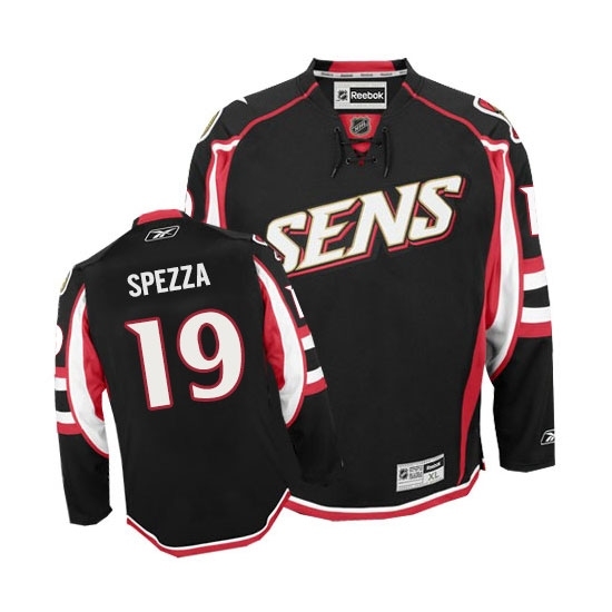 Men's Reebok Ottawa Senators #19 Jason Spezza Authentic Black Third NHL Jersey Men's Reebok Ottawa Senators #19 Jason Spezza Authentic Black Third NHL Jersey