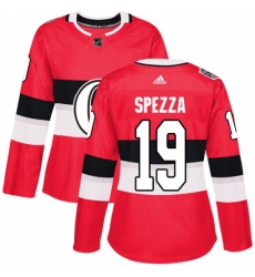 Women's Adidas Ottawa Senators #19 Jason Spezza Authentic Red 2017 100 Classic NHL Jersey