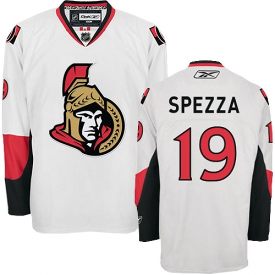 Women's Reebok Ottawa Senators #19 Jason Spezza Authentic White Away NHL Jersey Women's Reebok Ottawa Senators #19 Jason Spezza Authentic White Away NHL Jersey