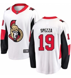 Youth Ottawa Senators #19 Jason Spezza Fanatics Branded White Away Breakaway NHL Jersey