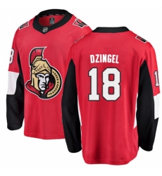 Men's Ottawa Senators #18 Ryan Dzingel Fanatics Branded Red Home Breakaway NHL Jersey