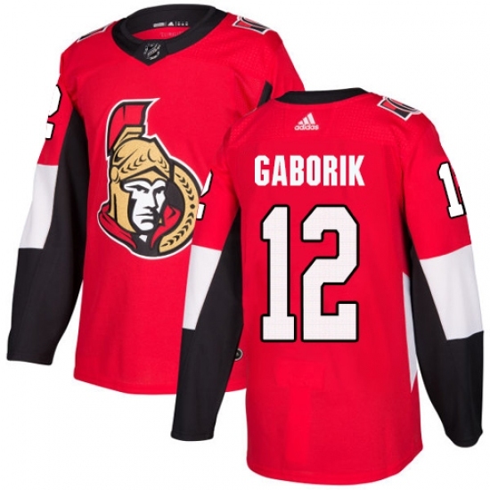 Men's Adidas Ottawa Senators #12 Marian Gaborik Authentic Red Home NHL Jersey Men's Adidas Ottawa Senators #12 Marian Gaborik Authentic Red Home NHL Jersey