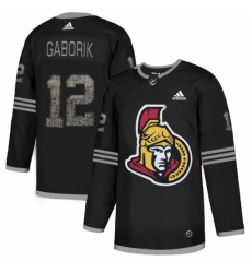 Men's Adidas Ottawa Senators #12 Marian Gaborik Black Authentic Classic Stitched NHL Jersey Men's Adidas Ottawa Senators #12 Marian Gaborik Black Authentic Classic Stitched NHL Jersey