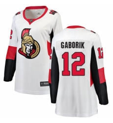 Women's Ottawa Senators #12 Marian Gaborik Fanatics Branded White Away Breakaway NHL Jersey Women's Ottawa Senators #12 Marian Gaborik Fanatics Branded White Away Breakaway NHL Jersey