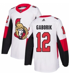 Youth Adidas Ottawa Senators #12 Marian Gaborik Authentic White Away NHL Jersey Youth Adidas Ottawa Senators #12 Marian Gaborik Authentic White Away NHL Jersey