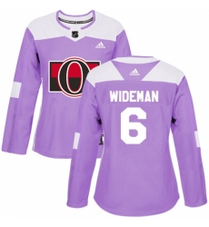 Women's Adidas Ottawa Senators #6 Chris Wideman Authentic Purple Fights Cancer Practice NHL Jersey Women's Adidas Ottawa Senators #6 Chris Wideman Authentic Purple Fights Cancer Practice NHL Jersey