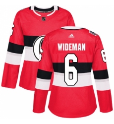 Women's Adidas Ottawa Senators #6 Chris Wideman Authentic Red 2017 100 Classic NHL Jersey