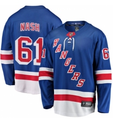 Men's New York Rangers #61 Rick Nash Fanatics Branded Royal Blue Home Breakaway NHL Jersey