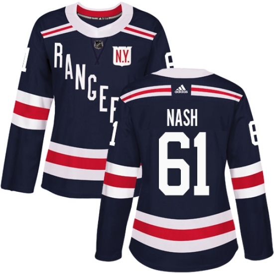 Women's Adidas New York Rangers #61 Rick Nash Authentic Navy Blue 2018 Winter Classic NHL Jersey Women's Adidas New York Rangers #61 Rick Nash Authentic Navy Blue 2018 Winter Classic NHL Jersey