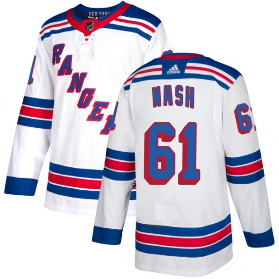 Youth Reebok New York Rangers #61 Rick Nash Authentic White Away NHL Jersey Youth Reebok New York Rangers #61 Rick Nash Authentic White Away NHL Jersey