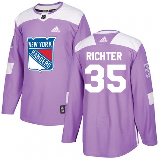 Youth Adidas New York Rangers #35 Mike Richter Authentic Purple Fights Cancer Practice NHL Jersey Youth Adidas New York Rangers #35 Mike Richter Authentic Purple Fights Cancer Practice NHL Jersey