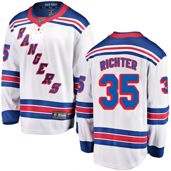 Youth New York Rangers #35 Mike Richter Fanatics Branded White Away Breakaway NHL Jersey Youth New York Rangers #35 Mike Richter Fanatics Branded White Away Breakaway NHL Jersey