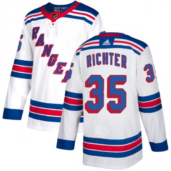 Youth Reebok New York Rangers #35 Mike Richter Authentic White Away NHL Jersey Youth Reebok New York Rangers #35 Mike Richter Authentic White Away NHL Jersey