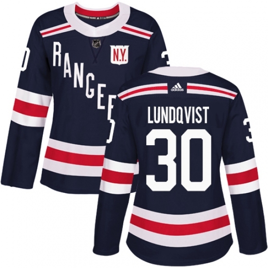 Women's Adidas New York Rangers #30 Henrik Lundqvist Authentic Navy Blue 2018 Winter Classic NHL Jersey Women's Adidas New York Rangers #30 Henrik Lundqvist Authentic Navy Blue 2018 Winter Classic NHL Jersey