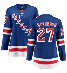 Women's New York Rangers #27 Ryan McDonagh Fanatics Branded Royal Blue Home Breakaway NHL Jersey