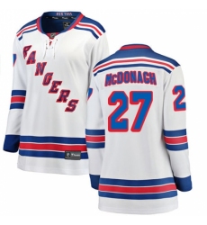 Women's New York Rangers #27 Ryan McDonagh Fanatics Branded White Away Breakaway NHL Jersey