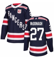 Youth Adidas New York Rangers #27 Ryan McDonagh Authentic Navy Blue 2018 Winter Classic NHL Jersey
