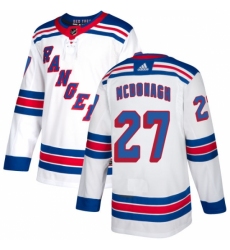 Youth Reebok New York Rangers #27 Ryan McDonagh Authentic White Away NHL Jersey