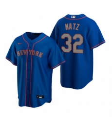 Men's Nike New York Mets #32 Steven Matz Royal Alternate Road Stitched Baseball Jersey