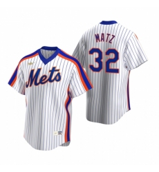 Men's Nike New York Mets #32 Steven Matz White Cooperstown Collection Home Stitched Baseball Jersey