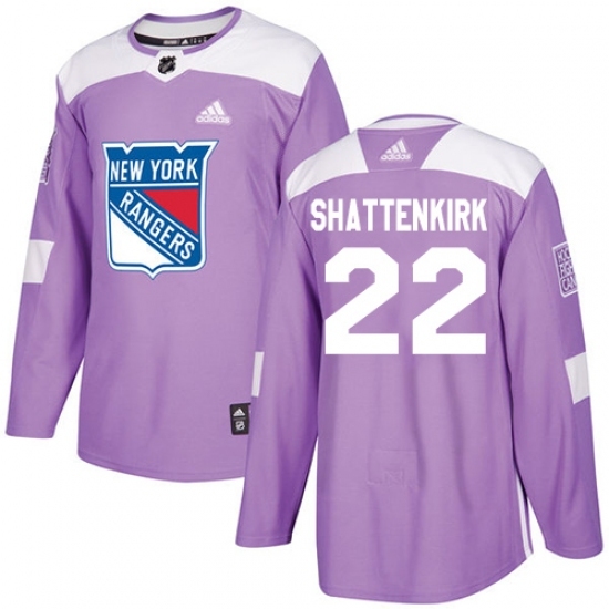 Youth Adidas New York Rangers #22 Kevin Shattenkirk Authentic Purple Fights Cancer Practice NHL Jersey Youth Adidas New York Rangers #22 Kevin Shattenkirk Authentic Purple Fights Cancer Practice NHL Jersey