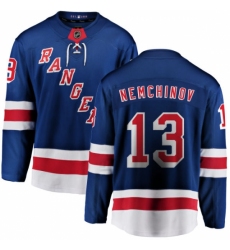 Youth New York Rangers #13 Sergei Nemchinov Fanatics Branded Royal Blue Home Breakaway NHL Jersey