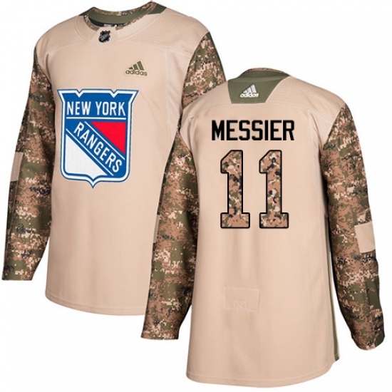Youth Adidas New York Rangers #11 Mark Messier Authentic Camo Veterans Day Practice NHL Jersey Youth Adidas New York Rangers #11 Mark Messier Authentic Camo Veterans Day Practice NHL Jersey